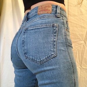 lucky brand high waisted jeans
